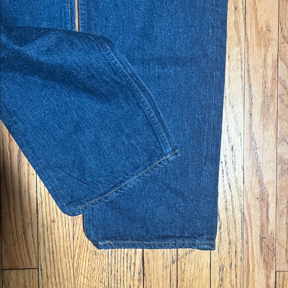 Levi's Original 501 0115 Dark Wash Button Fly Straight Denim Jeans Men's 36 X 32 - Picture 7 of 14